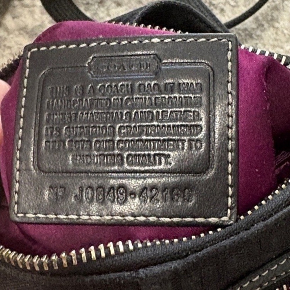 Coach Signature Penelope Bag Black Crossbody Small Messenger - Picture 12 of 14
